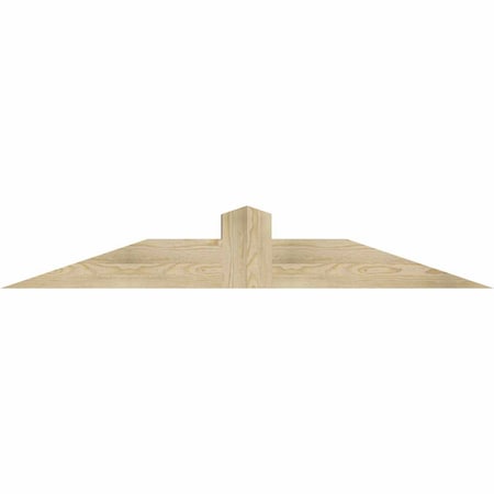 Ekena Millwork Portland Rough Sawn Timber Gable Bracket, Douglas Fir, 60"W x 10"H x 6"D x 6"F, 4/12 Pitch GBW060X10X0606POR00RDF